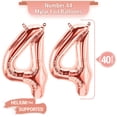thumbnail image 3 of PARIS PRODUCTS - 44th Birthday Rose Gold Balloons & Number 44 Mylar Balloon, 44th Birthday Party Decor, 44th Birthday Decorations for Women, 44th Birthday Decorations Women 44, 3 of 4