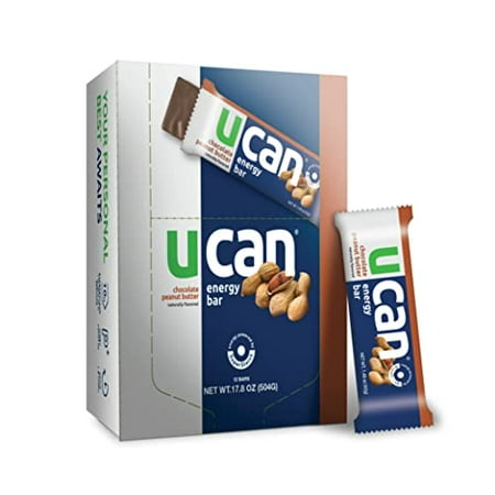 UCAN Whey Protein Energy Bars - Keto Energy Bar - Non-GMO Gluten Free - 6g Protein - Great for Pre or Post Workout - 12pk - Chocolate Peanut Butter