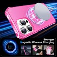 thumbnail image 2 of Allytechgroup Compatible with iPhone 13 Pro Max Case for Women Girls, Compatible with Magsafe Slim Phone Case Shockproof Magnetic Back Cover for iPhone 13 Pro Max, Rose, 2 of 6
