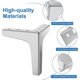 thumbnail image 3 of Argent Lot De 4 Pieds De Meubles Charge Jusqu' 800 Kg, 10cm Pied De Avec 20 Vis Et 4 Protge Pieds Table Modernes En Mtal En Forme De Triangle,pied, 3 of 5