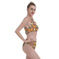 thumbnail image 4 of Haiem Squirrel And Maple Leaves Women's High Waisted Bikini Set Two Piece Bathing Suits High Cut Bikini Cut Out Swimsuits Scoop Neck Swimsuit-XX-Large, 4 of 8