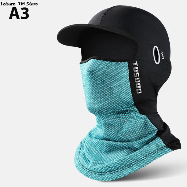 1PC Ice Silk Sunscreen Headgear Summer Motorcycle Helmet Lined Hood Equipment Bike Head Cover Tactical Cap Fishing He Qiyong unisex