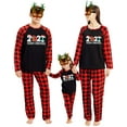 thumbnail image 3 of Sinhoon Christmas Family Matching Pajamas Set Adult Mens Womens Kids Baby Sleepwear Nightwear (Plaid,Women/M), 3 of 10