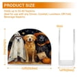 thumbnail image 3 of Qxltty Halloween Puppy Acrylic Napkin Holder Set of 1 Transparent Dining Table Kitchen Cafeteria Home Decor 4.1x4.9x1.97in, 3 of 9