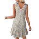 thumbnail image 4 of TaTaai Women's Floral V-Neck Sleeveless Dress with Bow Detail Loose Fit Flowy A-Line Knee-Length Casual Summer Beach Vacation Daily Wear Boho Style Sundress Gift, 4 of 4