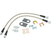 DOT Approved Braided Stainless Brake Hoses, 69-77 GM, 7/16-20, Abrasion Resistant, Leak-Free Seal, Reduced Brake Fade, Easy Installation, Flexible & Durable Teflon Hose, Improved Braking Performance