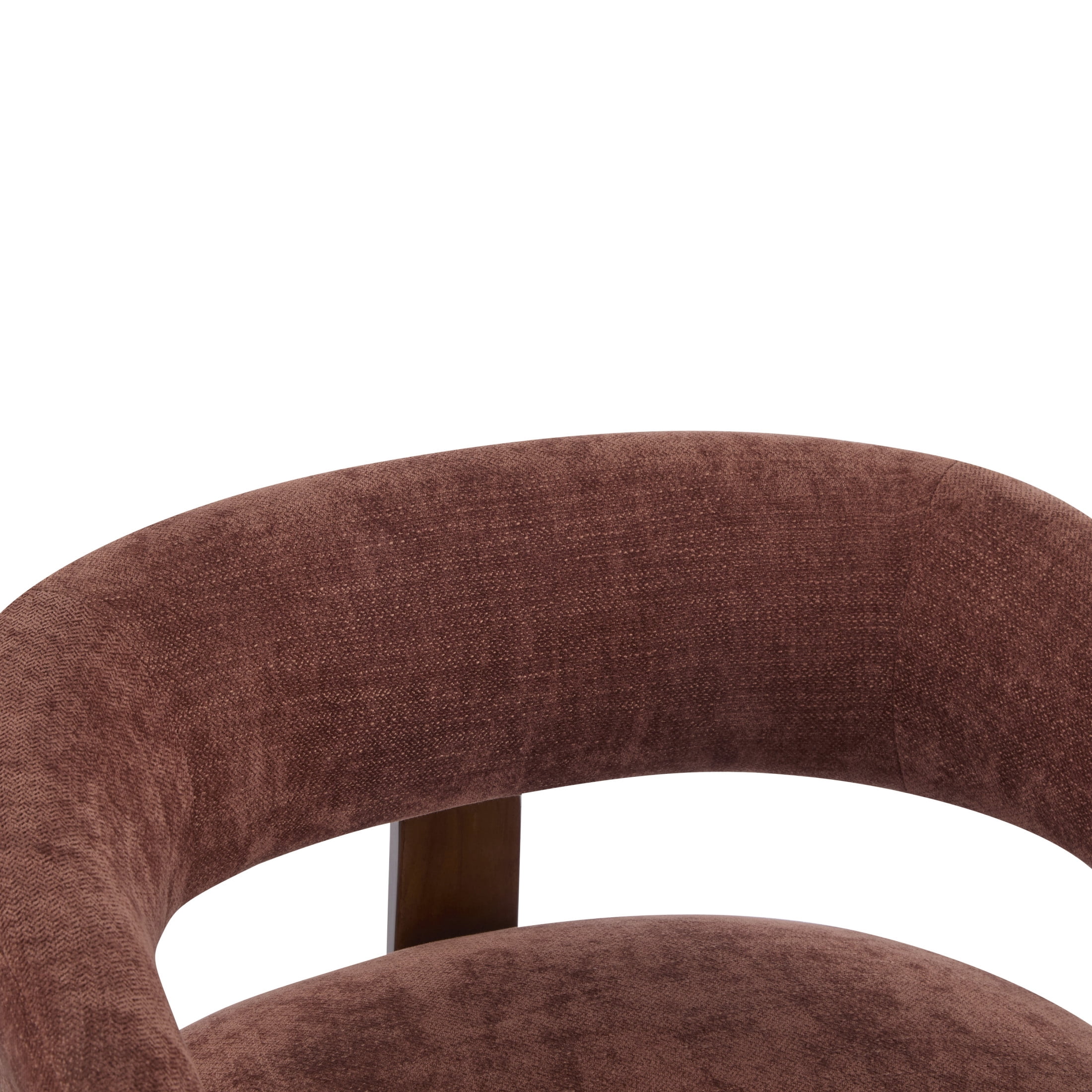 Christopher Knight Home 31.5" Modern Upholstered Accent Armchair with Curved Wood Legs, Coral Red, Set of 2