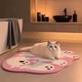thumbnail image 5 of Halloween Ghost Bathroom Rug,Pink White Tufted Bath Mat,20X31.5In, 5 of 7