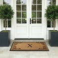 thumbnail image 4 of A1 Home Collections Natural Coir & Rubber Door Mat, Long-Lasting Entrance Doormats for Front Door, Thick & Non-Slip Durable Outdoor Entry Mat 36" x 72", 4 of 7