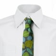 thumbnail image 2 of Botanical Necktie, Spring Tones Plant Leaves, Dress Tie, 3.7", Grey Multicolor, by Ambesonne, 2 of 3