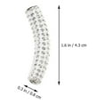 thumbnail image 4 of FENGGUIQU Charming Shoelace Buckle White Metal Rhinestone Studded for Decoration 16Pcs, 4 of 6