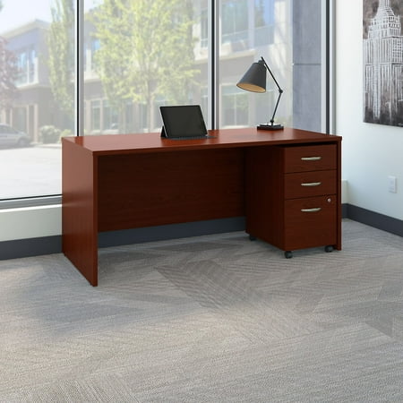 Bush Furniture Series C 66 In Office Desk With Mobile File