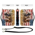 thumbnail image 4 of FORUDESIGNS Horse American Flag Pattern Bible Cover for Women Men Large Capacity Church Bag Bible Protective Lightweight Bible Carrier with Shoulder Strap StrapChristian Bible Accessories, M, 4 of 7