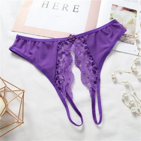 

Fragarn Sexy Women S Briefs Underwear New Sexy Mesh Women Personality Multi-Color LaceSexy Women S BriefsSexy Women S Briefs S Briefs Underwear Bikini Purple