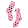thumbnail image 3 of Couver Women's Patterned Crew Socks, 6-Pack, elegant HEART, Size 9-11, 3 of 5