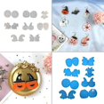 thumbnail image 2 of 8 unids/set pendientes de Halloween Molde de resina epoxi colgantes de gota de oreja molde de silicona manualidades Diy joyería collar herramientas de fundición, 2 of 5