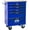 Blue, variant on 1 Cabinet 2 Shelves Rolling Tool Chest with Stainless Steel Countertop,Tool Chest with Secure Locking System,Mobile Storage Tool Cabinet with 360°Wheels & Padded Feet,for Home,Garage(Black+Red)