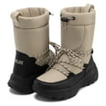 thumbnail image 3 of Brown Snow Boots for Women Waterproof Outdoor Hiking Shoes Winter Warm Mid Calf Boots, 3 of 6