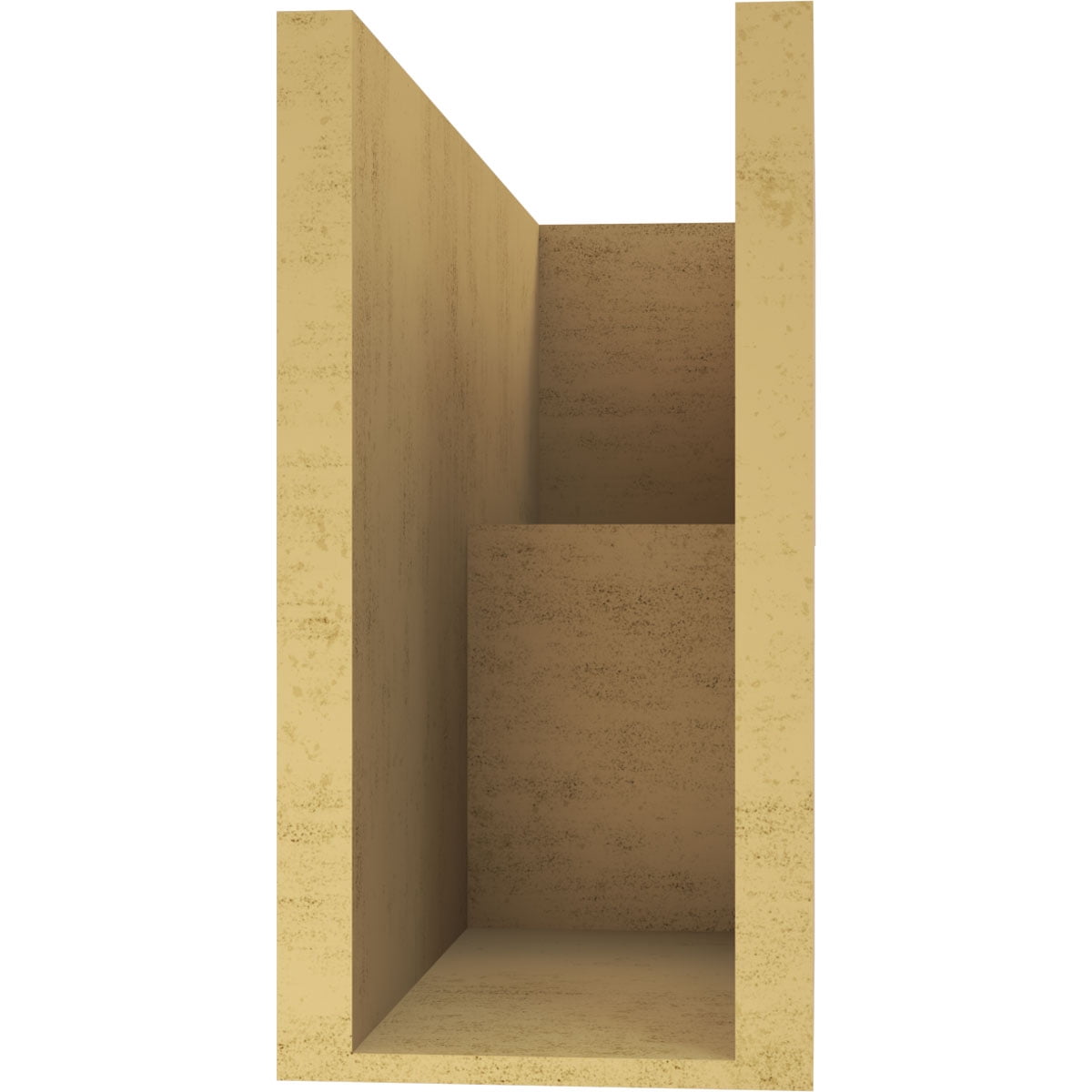 7"W x 21"D x 14"H Classic Chapel Hill Rough Cedar Woodgrain TimberThane Corbel, Primed Tan