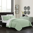 thumbnail image 5 of Platt 3 or 2  Piece Quilt Cover Set Geometric Chevron Quilted Bedding, 5 of 6