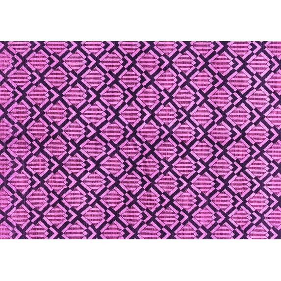 Ahgly Company Indoor Rectangle Abstract Purple Modern Area Rugs, 2' x 3'
