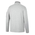 thumbnail image 3 of Men's Colosseum Heathered Gray/Black Iowa Hawkeyes Country Club Windshirt Quarter-Zip Jacket, 3 of 3