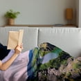thumbnail image 3 of Idaho Soft Flannel Fleece Throw Blanket, Natural Landscape Picturesque of Snake River and Clear Sky in Twin Falls USA, Cozy Plush for Indoor and Outdoor Use, 60" x 80", Multicolor, by Ambesonne, 3 of 5