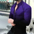 thumbnail image 2 of Men Summer Casual Printed Lapel Shirt Button Down Cardigan Shirts, 2 of 6