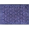 thumbnail image 1 of Ahgly Company Machine Washable Indoor Rectangle Persian Blue Traditional Area Rugs, 5' x 8', 1 of 4