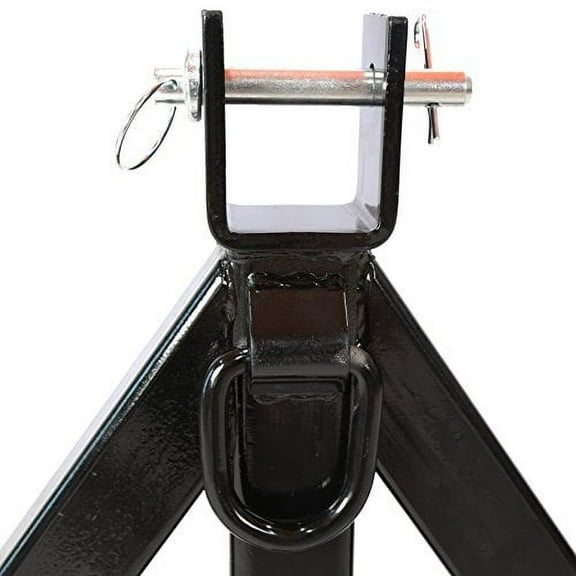 3 Point 2" Receiver Trailer Hitch Category 1Tractor Tow Drawbar Pull Black Heavy Duty