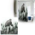 thumbnail image 2 of zhangmingg Rideau de Douche Imprimé Animal Humoristique avec Design de Lecture de Journal Drôle pour Salle de Bain Moderne, 2 of 4