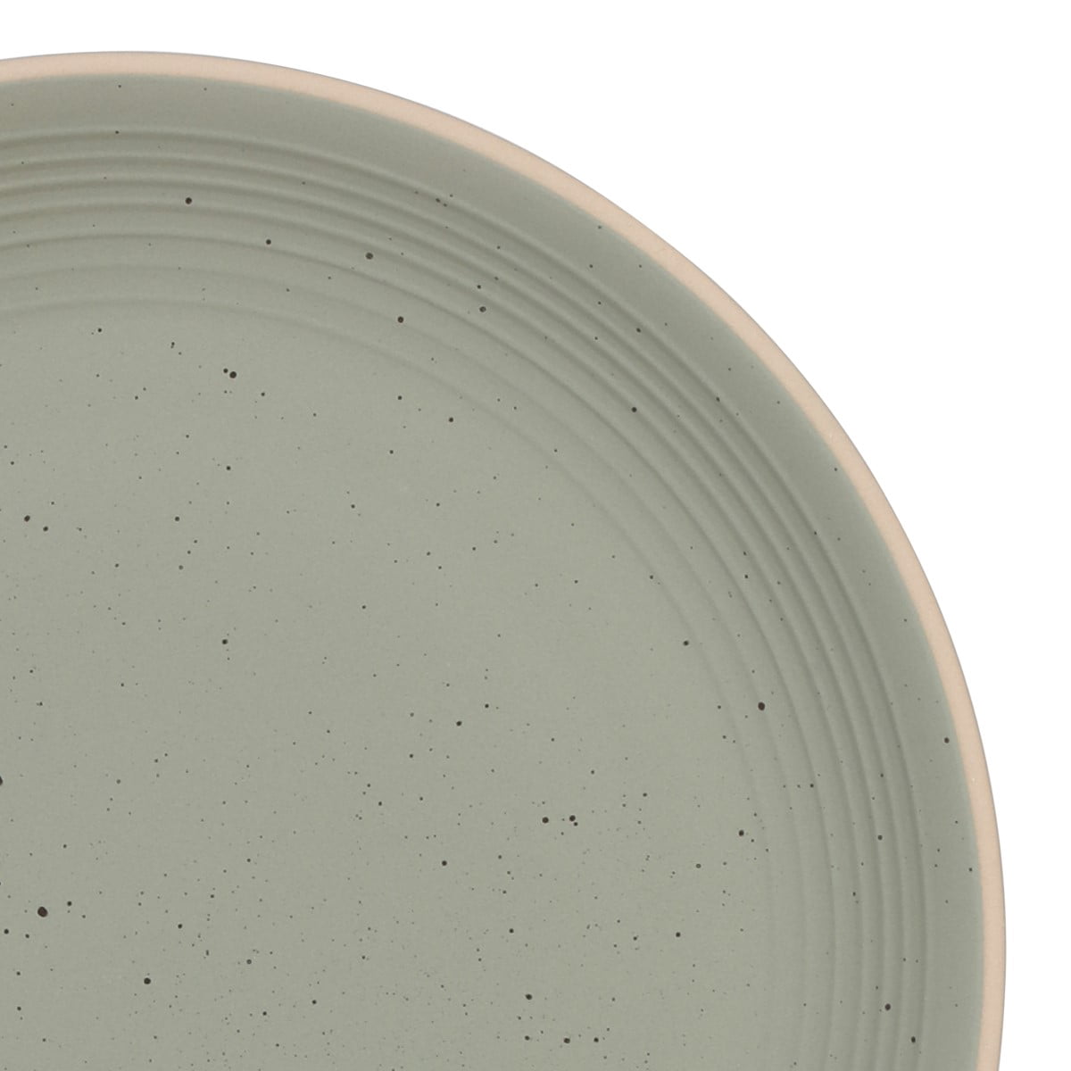 Gibson Home Dinah 16 Piece Double Bowl Stoneware Embossed Speckled Dinnerware Set - Sage Green