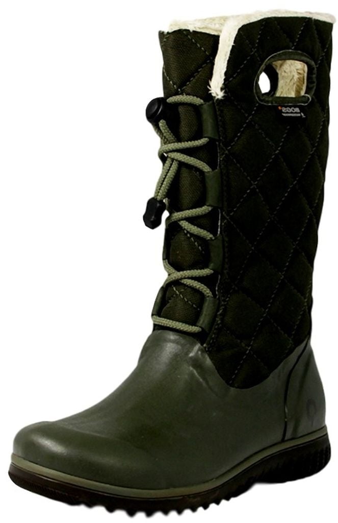 $199 NEW WOMENS 8 BOGS JUNO TALL BLACK SNOW RAIN WINTER Waterproof leather BOOTS