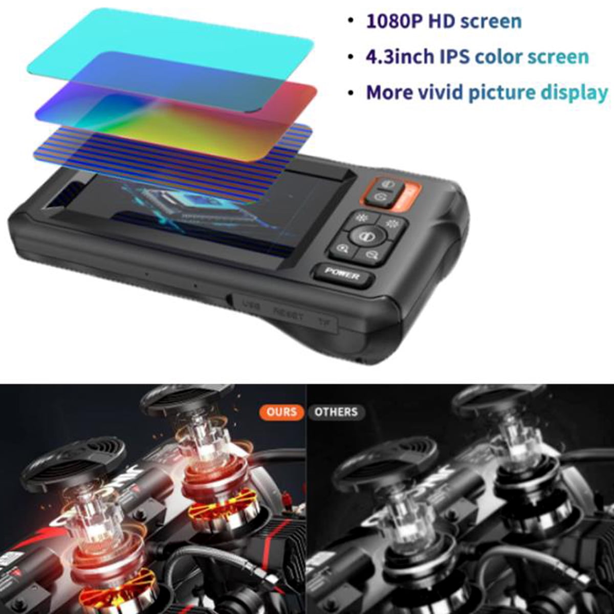 Daxiongmao 50ft Borescope Endoscope Camera Length Gadgets for Men