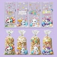 thumbnail image 2 of MXTPOV 50pcs Candy Bags, Cute Bunny Easter Eggs Printed Goodie Bag for Birthday Party Favor, Easter Decorations, Cookie Bags, Gift Bags for Kids, 2 of 5