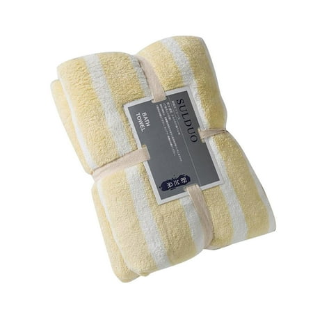 

YUEHAO Towel Thicken Microfiber Coral Velvet Dry Hair Towel Soft Super Absorbent Face Towel coral fleece towel C