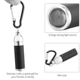 thumbnail image 4 of LED Mini Flashlight Keychain Portable Torch Light Aluminum Alloy Black Silver, 4 of 8