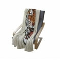 thumbnail image 4 of Tiger Soft Flannel Fleece Blanket, Angry Ready to Attack Beast with Sharp Fangs Jungle Animal Detailed Face of Hunter, Cozy Plush for Indoor and Outdoor Use, 70" x 90", Orange Black, by Ambesonne, 4 of 6