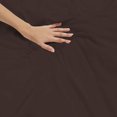 thumbnail image 4 of 1 Piece Duvet Cover (94" x 104") 100% Egyptian Cotton 600 Thread Count with Zipper Closure & Corner Ties Ultra Soft & Easy Care Bedding (King/Cal King,) Chocolate Solid, 4 of 6