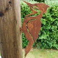 thumbnail image 3 of Blarkrus Rusty Metal Bird Silhouettes Garden Dection, Woodpr Gardening Cotry Metal Dective, Metal Bird Robin Yard Art Dection Stl, Bird Decor for Garden Yard Patio, 3 of 8