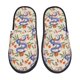 thumbnail image 1 of Fotbe Snake Pantuflas Peludas para Mujer con Estampado, Zapatillas de Peluche, Zapatos de Invierno para Casa, Uso Interior y Exterior-Large, 1 of 8