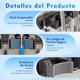 thumbnail image 2 of Organizador de Escobas, Porta Escobas y Trapeadores Pared, Organizador de Pared con 6 Ganchos y 5 Estantes, Colgador de Escobas y Trapeadores para Garaje, Cocina, Baño, Jardín, 2 of 4