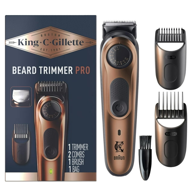 Recortadora de barba Gillette King C. PRO, 40 ajustes de longitud