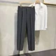 thumbnail image 4 of Pantalones de trabajo de oficina color caqui para hombre, trajes de sastrería social para hombre, pantalones, ropa, oferta, ropa de primera calidad, 4 of 4