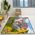 thumbnail image 2 of Animals in Jungle Crawling Indoor Carpet Play Mat for Living Room Bedroom Educational Nursery Floor Mat Area Rugs 63x48in Carpet Runner, 2 of 6