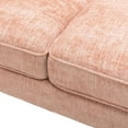 thumbnail image 6 of L-Shaped Sectional Sofa, Modern Upholstered Accent Sofa with Padded Back and Wood Legs Sectional Couch for Living Room Bedroom Apartment, Pink, 6 of 7