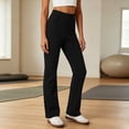 thumbnail image 2 of Women's Stretch Straight Leg Dress Work Pants Business Casual Trousers Breathable Yoga Pants, 2 of 8
