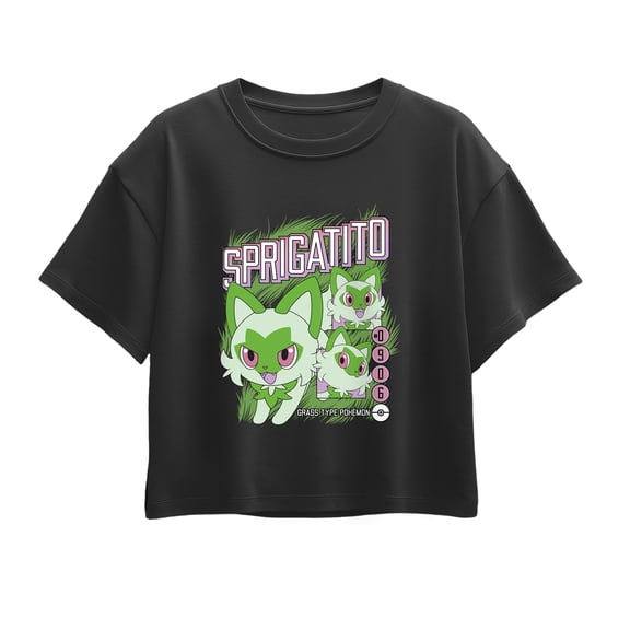 Pokémon - Sprigatito - Youth Girls Boxy T-Shirt