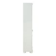thumbnail image 4 of Furniture of America Lieux 3-Shelf Wood Adult Bookcase with 2-Door, Luminous White, 4 of 8