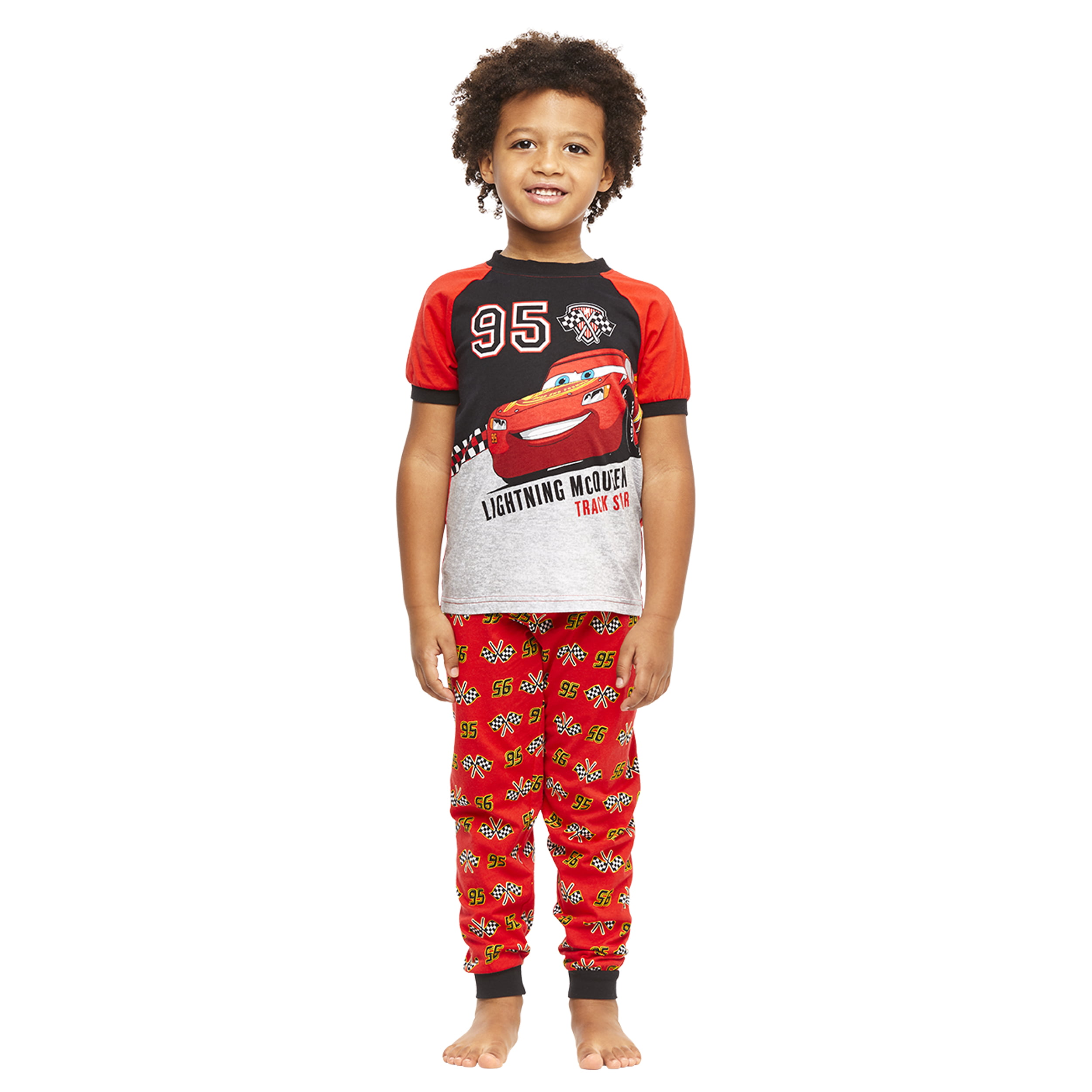 Boys 2-Piece Cotton Pajama Set Top & Jogger Pants
